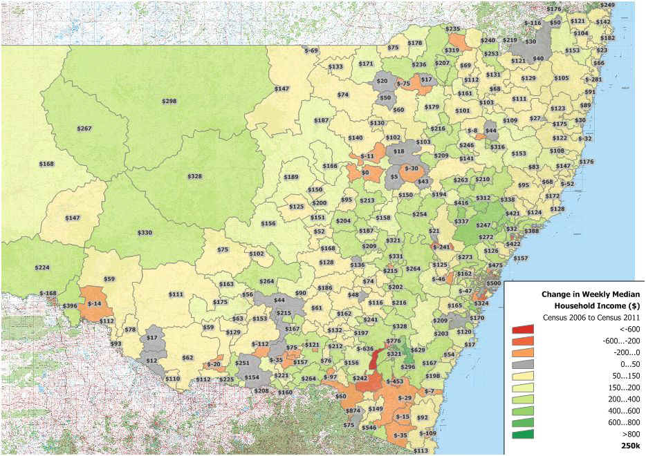 Post Code Map Nsw Postcode Census Enhanced Gis Data Series - Mapmakers Australia