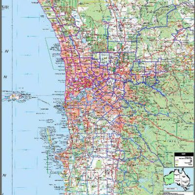 Map Of Perth Wa Perth Searchable Map Organisational License - Mapmakers Australia