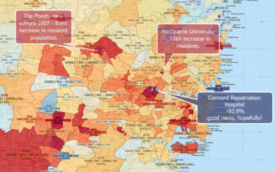 Population Change Pct Greater Sydney 2006 to 2016 - MapMakers Australia